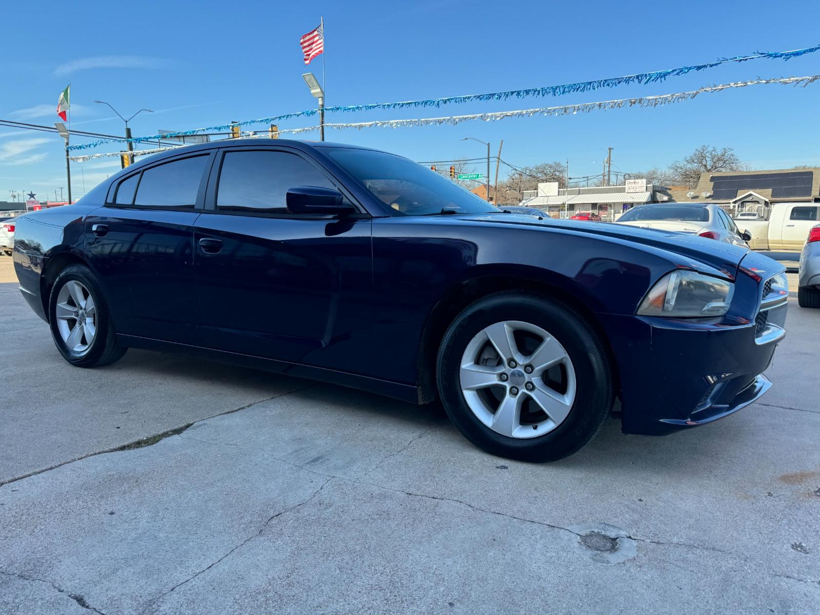 2014 BLUE /Gray DODGE CHARGER SE 4dr Sedan (2C3CDXBGXEH) with an 3.6L V6 engine, Automatic 5-Speed transmission, located at 5900 E. Lancaster Ave., Fort Worth, TX, 76112, (817) 457-5456, 0.000000, 0.000000 - This is a 2014 Dodge Charger SE 4dr Sedan that is in excellent condition. All power windows, door locks and seats. Ice cold AC for those hot Texas summer days. It is equipped with a CD player, AM/FM radio, AUX port, Bluetooth connectivity and Sirius XM radio capability. Apply for financing today! - Photo #2